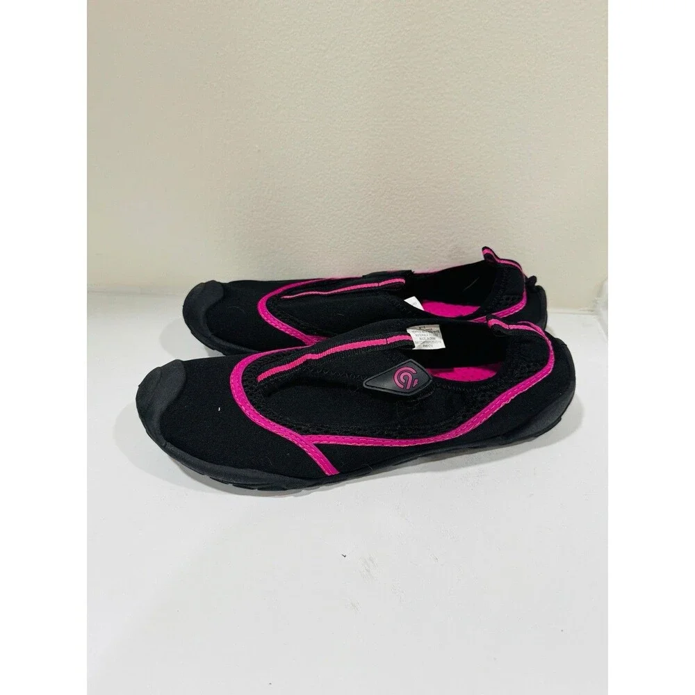 Champion Lucille Geo Flo 2 Womens 7-8 Black & Pink,Hook & Loop Water Shoes